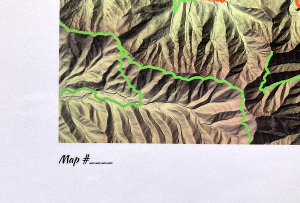 Smokies Mt. LeConte Lidar Special 12"x18" Map Redhot Mapping