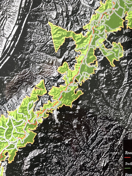 Shenandoah NP Scratch Off 12"x18" - Redhot Mapping