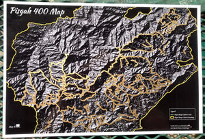 Pisgah 400 12"x18" Map Redhot Mapping Scratch Off 